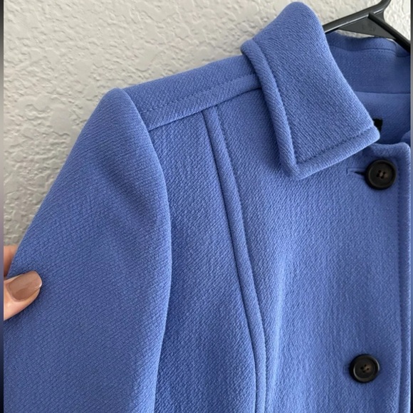 J.Crew Lady Day Coat with Thinsulate Royal Blue Vintage Sz 2 Periwinkle - Picture 2 of 5